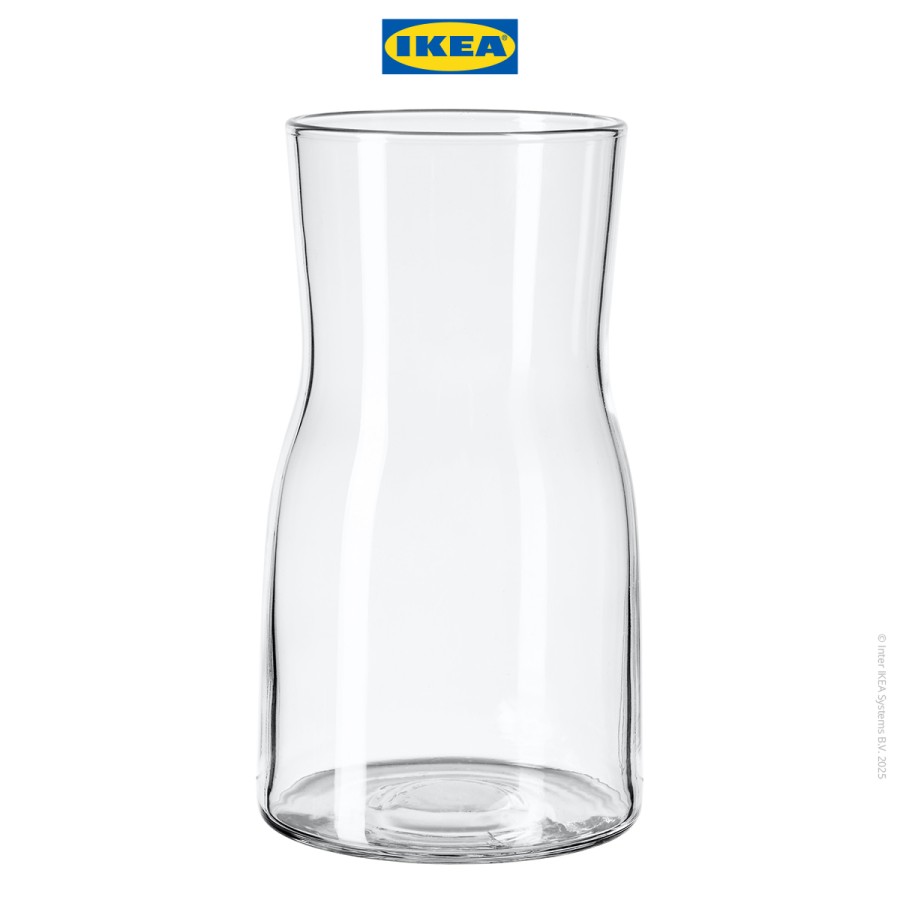 IKEA TIDVATTEN Vas Bunga Kaca Dekorasi Meja 17cm