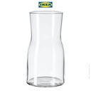 IKEA TIDVATTEN Vas Bunga Kaca Dekorasi Meja 17cm