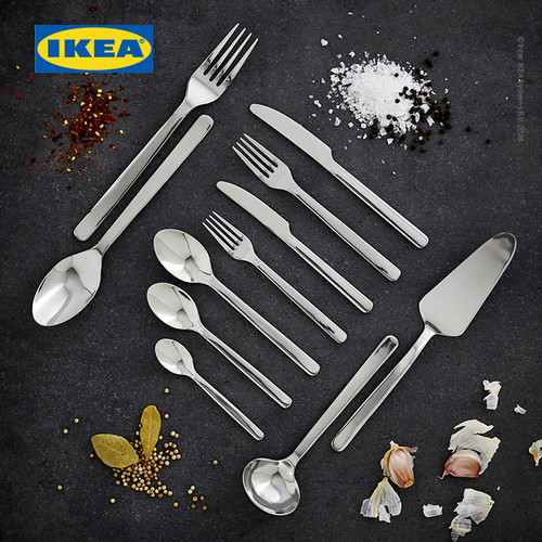 IKEA 365+ Set Peralatan Makan Sendok Garpu Pisau Isi 56pcs