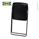 IKEA NISSE Kursi Lipat Hitam Minimalis dengan Sandaran Punggung
