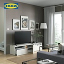 IKEA BESTA Meja TV Minimalis Putih dengan Laci 180x42x39 cm