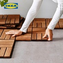IKEA RUNNEN Decking Tile Lantai Bongkar Pasang 0.81 m² Isi 9Pcs