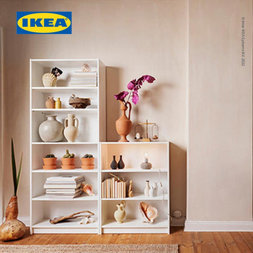IKEA BILLY Rak Buku Minimalis Putih Berkualitas 80x28x202 cm