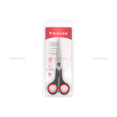 Gunting Bahan Serbaguna SINGER 7 inch Baja Kromium / Tailor Scissors
