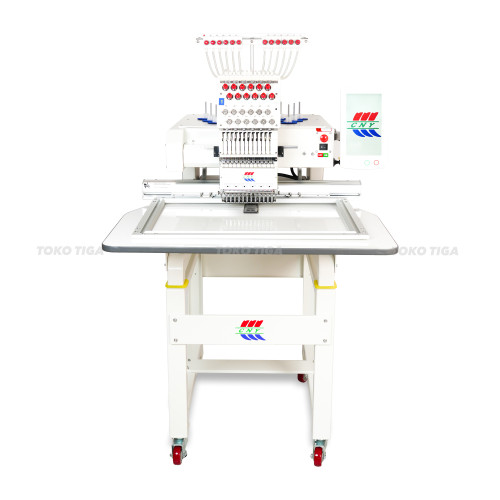 Mesin Bordir Komputer CNY 1 Kepala 12 Jarum CJ-1201 Area 600X400mm