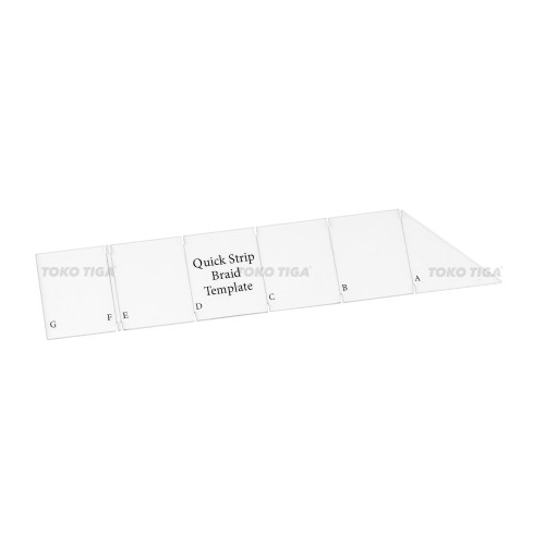 Penggaris Quilting Quick Set Braid Template / Braid Patchwork (QSBT)