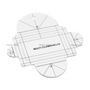 Penggaris Patchwork Quilting Clamshells / Scallop / Circle (HG00623)