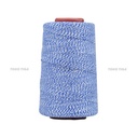 Benang Jahit Karung Beras Polyester 20/6 Warna Putih Biru