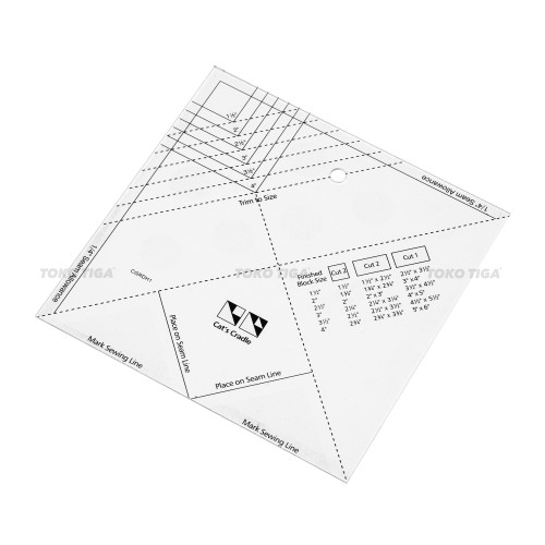 Penggaris Patchwork Quilting Cat's Cradle / Square Ruler 7 (CGRDHI)