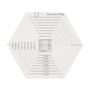 Penggaris Patchwork Quilting Hexagon Template (HM-782)
