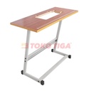 Meja Mesin Jahit Traditional Klasik - Semi Portable - Flatbed