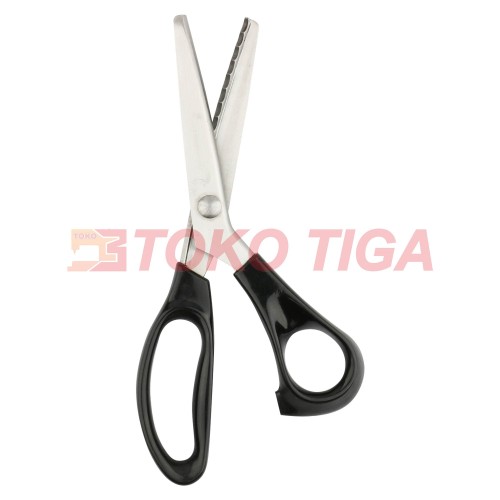 Gunting Kain Scallop / Scalloped / Bulat / Pinking Shears Ukuran 9