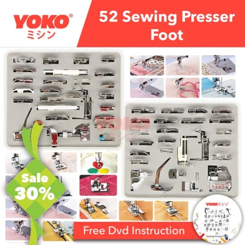 Sepatu Set 52 Pcs Set + BOX Tapak Mesin Jahit Portable Multifungsi