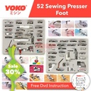 Sepatu Set 52 Pcs Set + BOX Tapak Mesin Jahit Portable Multifungsi