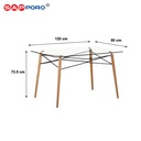 [ SUPER SALE ] SAPPORO HARTON -  Meja Makan Kaca | Dining Table