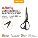 Gunting Potong Bahan Kain Butterfly 8 / Gunting Tailor Ukuran 8