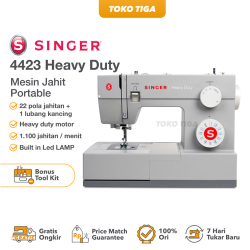 Mesin Jahit SINGER HEAVY DUTY 4423 + BONUS (Portable Multifungsi )