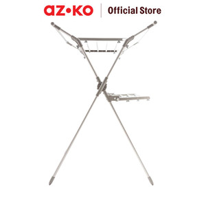AZKO Stora Jemuran Baju Lipat X-Shape Tempat Jemur Baju Drying Rack Gantungan Laundry Perlengkapan Rumah Tangga