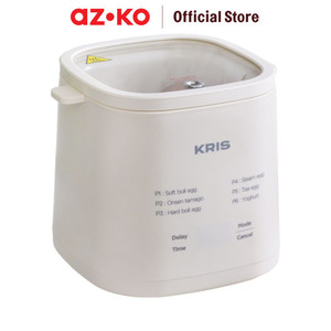 AZKO Kris Alat Perebus Telur Multifungsi - Putih Egg Boiler Steamer Electric Mesin Rebus Telur Listrik Perlengkapan Masak