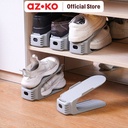AZKO Stora Set 5 Pcs Organizer Sepatu - Abu-Abu Shoe Space Saver Tempat Penyimpanan Sepatu Sandal Tumpuk Organizer Alas Kaki