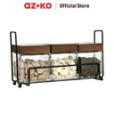 AZKO Picas 500 ml Set 3 Pcs Pinno Stoples Kaca Dengan Rak Jar Tempat Simpan Snack Dan Permen Setoples Toples Beling Serbaguna Perlengkapan Dapur Wadah Makanan