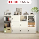 Stora Milka Rak Kabinet Penyimpanan Dengan Pintu - Putih Organizer Serbaguna Tempat Simpan Barang Multifungsi Rak Storage Perlengkapan Rumah