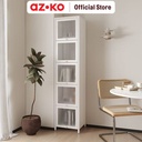 AZKO Stora Casla Rak Penyimpanan 5 Tingkat Dengan Pintu Organizer Serbaguna Tempat Simpan Barang Multifungsi Rak Storage Perlengkapan Rumah