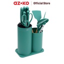 AZKO Culinart Set Gebore Pisau & Peralatan Masak Knife And Cooking Utensils Set Peralatan Memasak Food Grade Spatula Sutil Perlengkapan Dapur