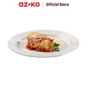 AZKO Kris Set 12 Pcs Piring Sekali Pakai Disposable Plate Wadah Makan Peralatan Makan