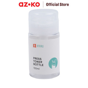 AZKO Ataru 100 ml Botol Toner Press Petg Travel Bottle Wadah Toner Praktis Serbaguna Perlengkapan Traveling