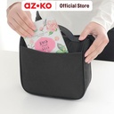 AZKO Ataru Tas Organizer Toiletry Simple - Hitam Organizer Bag Set Perlengkapan Traveling Tas Serbaguna Toiletries Pouch