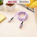 AZKO Ataru Kabel Charger Type C Nylon Braided - Ungu Charging Cable Kabel Casan Multifungsi Kabel Pengisi Daya Usb Aksesoris Gadget