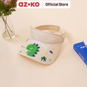 AZKO Ataru Topi Visor Anak Extendable Dino - Krem Beige Aksesoris Kepala Anak Kids Visor Hat Topi Olahraga Running Visor Topi Visor Polos