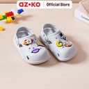 AZKO Ataru Ukuran 29 Sandal Anak Clogs Wide - Abu-Abu Kid Slippers Sepatu Sandal Alas Kaki Sendal Santai Anak