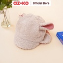 AZKO Ataru Topi Bonnet Anak Fur Dengan Bunny Ears - Pink Aksesoris Kepala Kids Bonnet Hat Topi Stylish Anak Lucu Aksesoris Fashion Anak