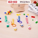 AZKO Ataru Gantungan Kunci White Cat Random Key Chain Penanda Kunci Serbaguna Key Ring Accessories