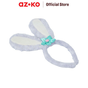AZKO Ataru Bando Rabbit Ear - Biru Headband Aksesoris Rambut Bandana Wanita Women Accessories Hiasan Kepala