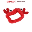AZKO Ataru Bando Crab - Merah Headband Aksesoris Rambut Bandana Wanita Women Accessories Hiasan Kepala