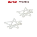AZKO Ataru Set 2 Pcs Jepit Rambut Star Outline - Silver Hair Clip Aksesoris Jepitan Cewek Penjepit Hiasan Rambut Wanita Aksesori Kepala