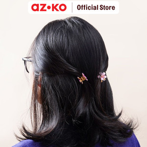 AZKO Ataru Set 2 Pcs Jepit Rambut Flower Pearl Random Hair Clip Claw Aksesoris Jepitan Cewek Penjepit Hiasan Rambut Wanita Aksesori Kepala