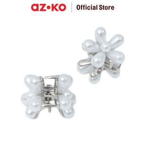 AZKO Ataru Set 2 Pcs Jepit Rambut Flower Baloon Extra Small - Silver/Gold Hair Clip Claw Aksesoris Jepitan Cewek Penjepit Hiasan Rambut Wanita Aksesori Kepala