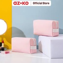 AZKO Ataru Boxy Pouch Pu - Pink Kantong Organizer Serbaguna Tempat Pensil Pulpen Alat Make Up Pouch Kosmetik Lucu