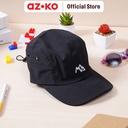 AZKO Ataru Topi Baseball String Back Mountain - Hitam Aksesoris Kepala Baseball Cap Topi Stylish Unisex Serbaguna Fashionable Hat Aksesoris Fashion Pria Wanita