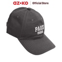 AZKO Ataru Topi Baseball Paris - Abu-Abu Aksesoris Kepala Baseball Cap Topi Stylish Unisex Serbaguna Fashionable Hat Aksesoris Fashion Pria Wanita