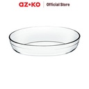 AZKO Culinart 2 ltr Loyang Kue Kaca Oval Tray Adonan Wadah Panggang Kue Cetakan Keik Baking Pan Perlengkapan Masak