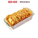 AZKO Culinart 1.5 ltr Loyang Kaca Loaf Tray Adonan Beling Wadah Panggang Kue Cetakan Keik Glass Baking Tray Perlengkapan Masak