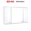 AZKO Fosa Kabinet Dinding Kamar Mandi 3 Pintu Dengan Cermin - Putih Organizer Serbaguna Rak Sabun Shampoo Tempat Peralatan Mandi Bathroom Wall Cabinet