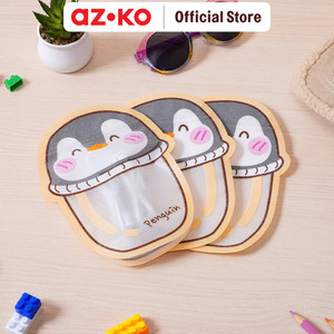 AZKO Ataru 13.5X18 cm Set 3 Pcs Plastik Pembungkus Makanan Zipper Penguin packaging pembungkus makanan kantong pengemas food packing