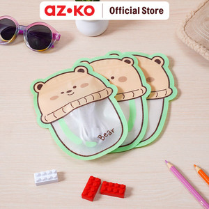 AZKO Ataru 13.5X18 cm Set 3 Pcs Plastik Pembungkus Makanan Zipper Bear packaging pembungkus makanan kantong pengemas food packing