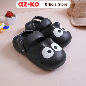 AZKO Ataru Ukuran 36/37 Sandal Wanita Mary Jane Cat - Hitam women slipper sendal kasual alas kaki perempuan stylish